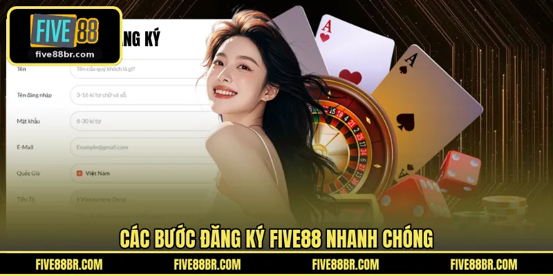 Các bước đăng ký FIVE88 nhanh chóng